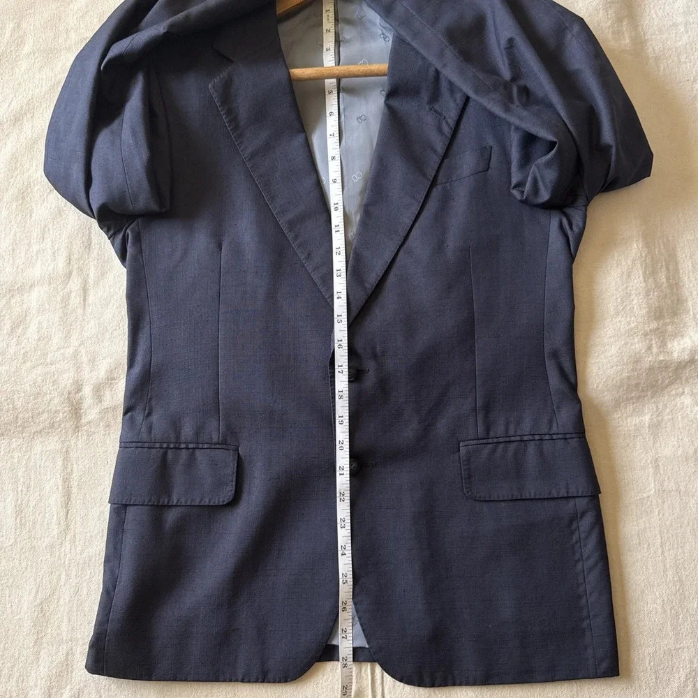 Christian Dior Men's Navy Blue Blazer Suit Jacket Vintage